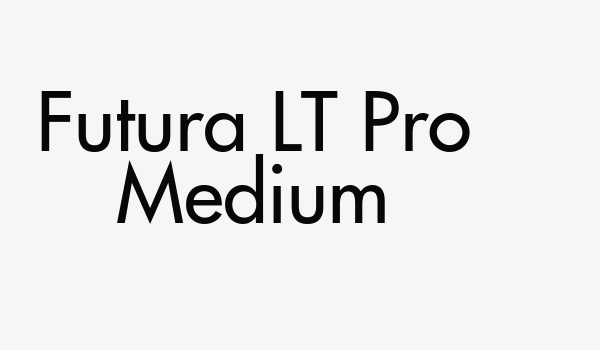 Futura LT Pro Medium Font