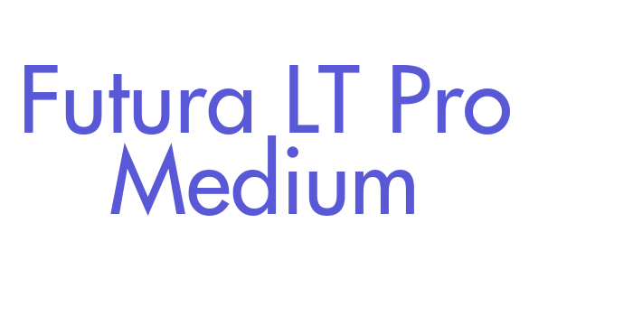 Futura LT Pro Medium Font