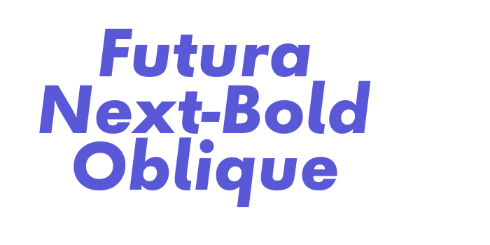 Futura Next-Bold Oblique Font Download