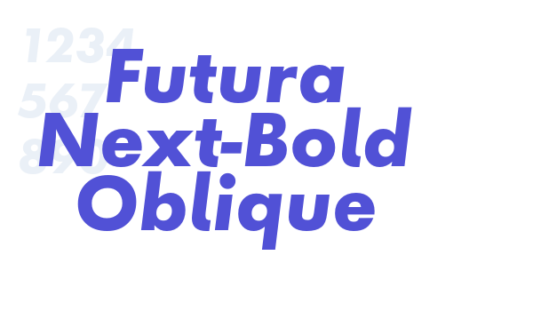 Futura Next-Bold Oblique font download