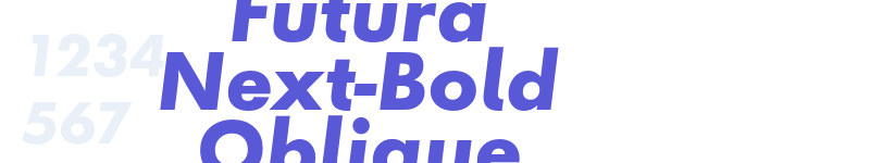 Futura Next-Bold Oblique-related font