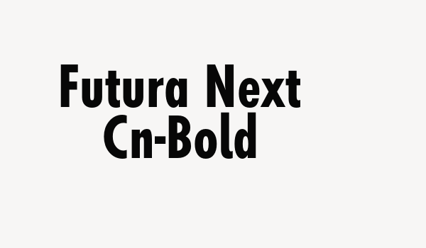 Futura Next Cn-Bold Font