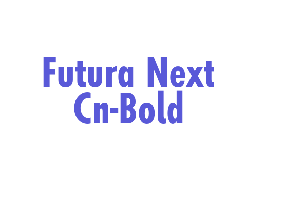 Futura Next Cn-Bold Font