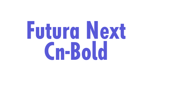 Futura Next Cn-Bold Font Download