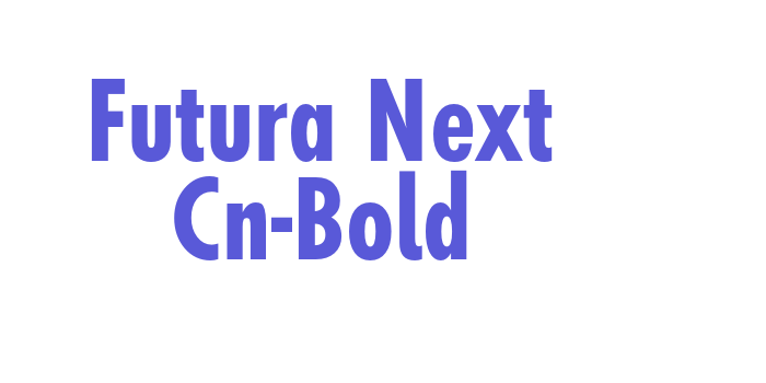 Futura Next Cn-Bold Font