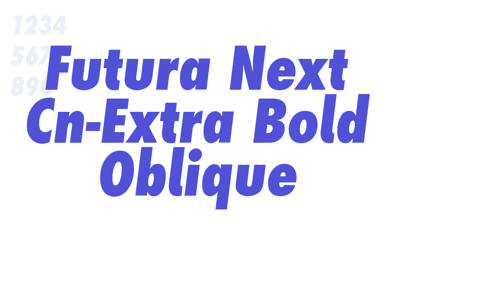 Futura Next Cn-Extra Bold Oblique-font-download