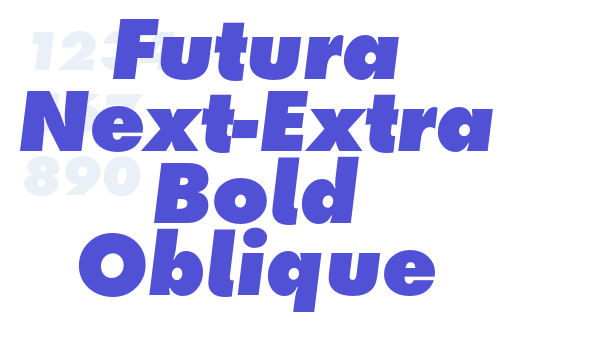 Futura Next-Extra Bold Oblique font download