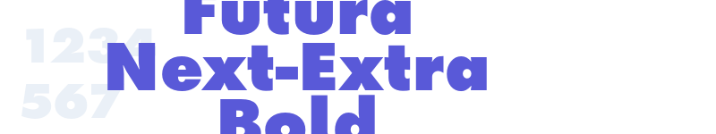 Futura Next-Extra Bold-related font