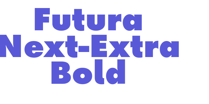 Futura Next-Extra Bold Font