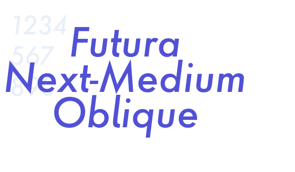 Futura Next-Medium Oblique font download