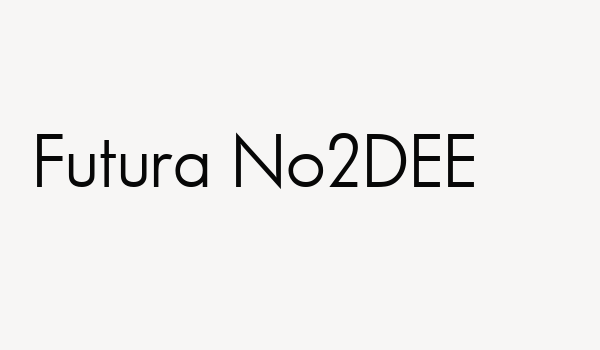 Futura No2DEE Font