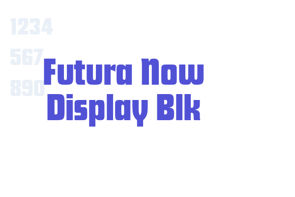 Futura Now Display Blk