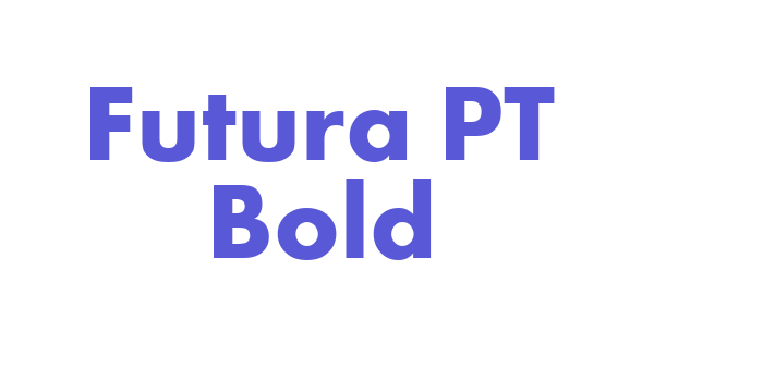 Futura PT Bold Font