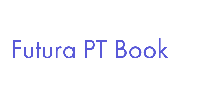 Futura PT Book Font Download