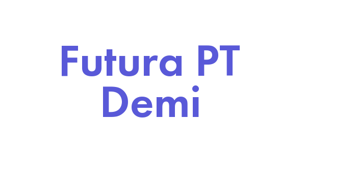 Futura PT Demi Font Download