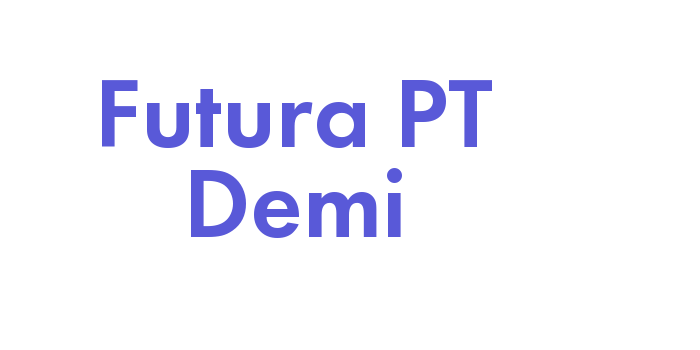 Futura PT Demi Font