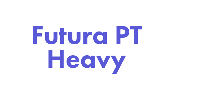 Futura PT Heavy Font Download