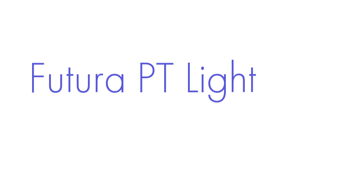 Futura PT Light Font Download