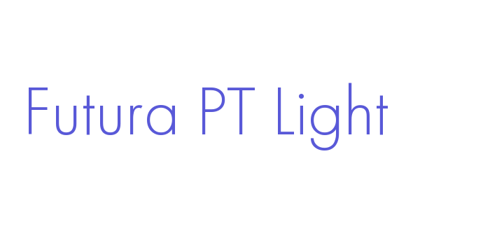 Futura PT Light Font