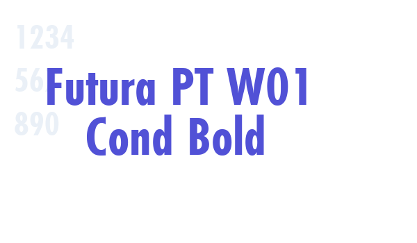 Futura PT W01 Cond Bold font download