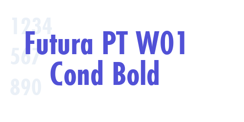 Futura PT W01 Cond Bold