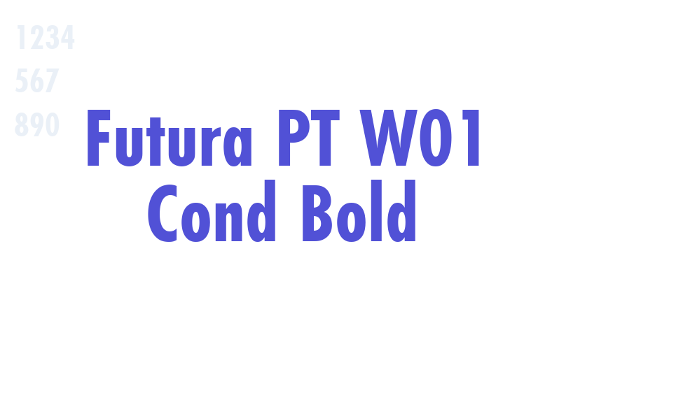 Futura PT W01 Cond Bold-font-download