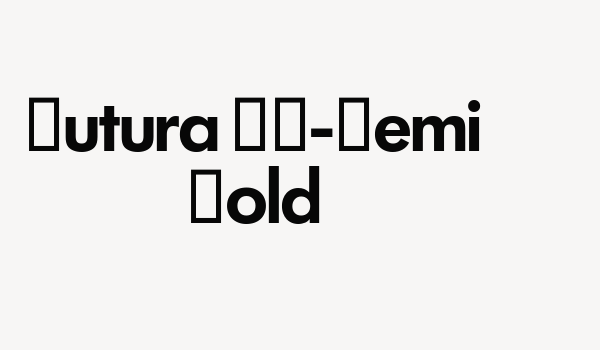 Futura SH-Demi Bold Font