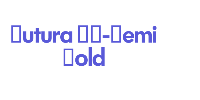 Futura SH-Demi Bold Font Download