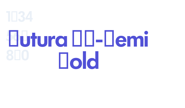 Futura SH-Demi Bold font download