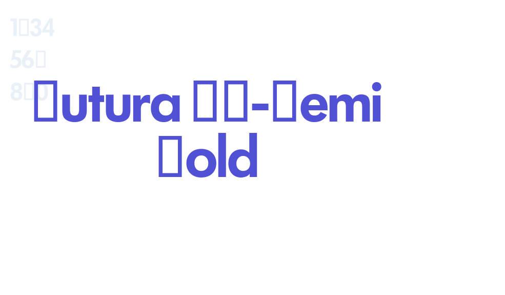 Futura SH-Demi Bold-font-download