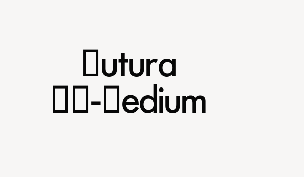 Futura SH-Medium Font