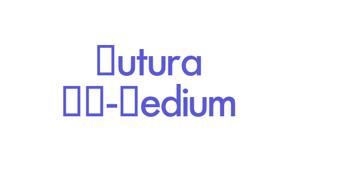 Futura SH-Medium Font Download