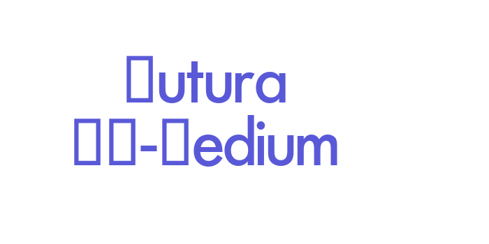 Futura SH-Medium Font