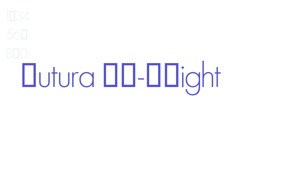 Futura SH-XLight-font-download