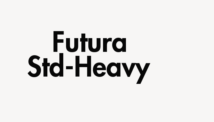 Futura Std-Heavy font download