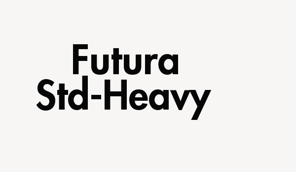 Futura Std-Heavy Font