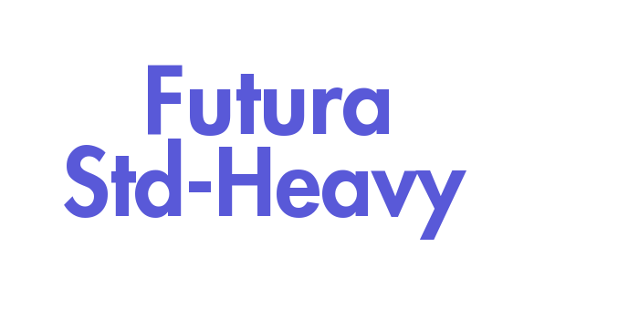 Futura Std-Heavy Font