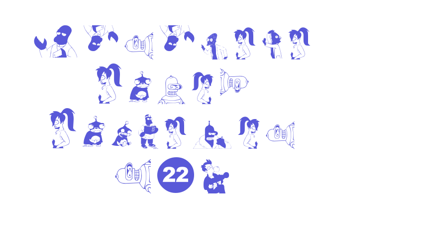 Futurama Alien Alphabet Two Font Download