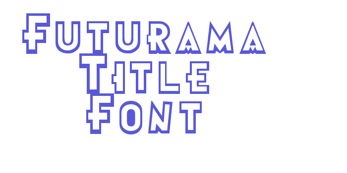 Futurama Title Font Font Download