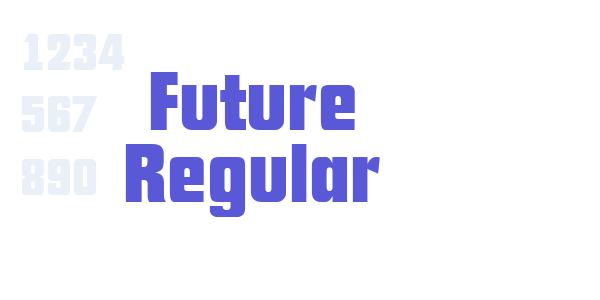 Future Regular font free