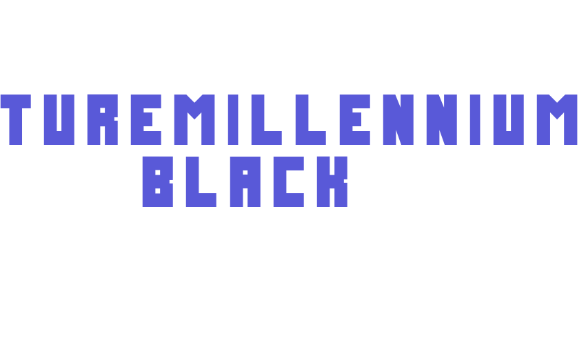 FutureMillennium Black Font