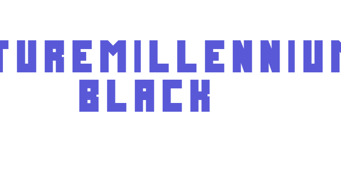 FutureMillennium Black Font Download