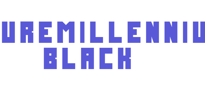 FutureMillennium Black Font