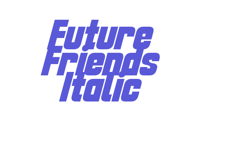 Future Friends Italic Font Download