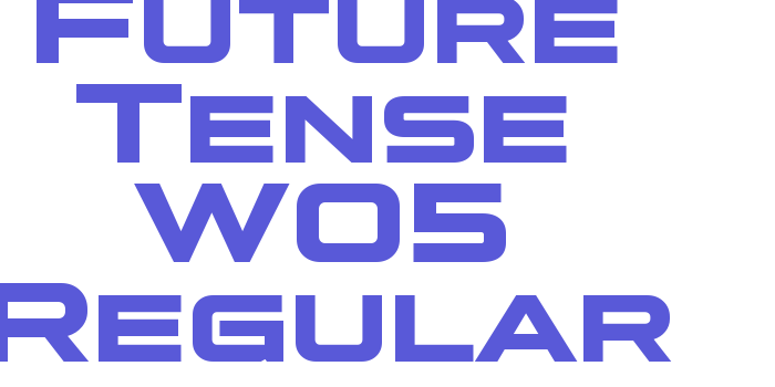 Future Tense W05 Regular Font