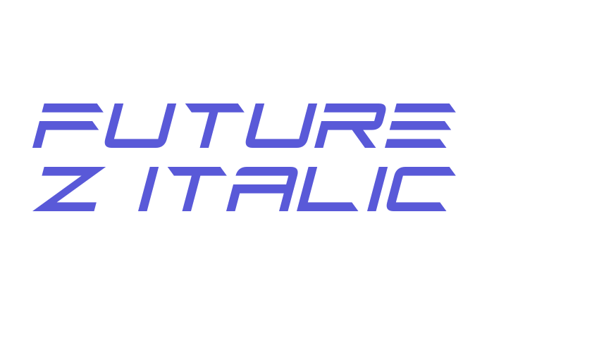 Future Z Italic Font