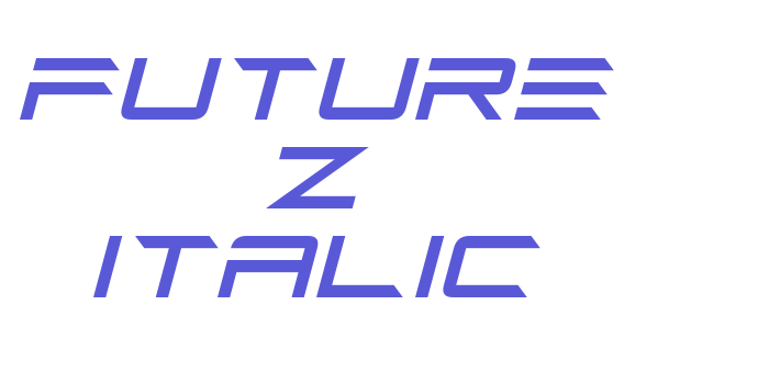 Future Z Italic Font Download