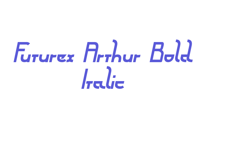 Futurex Arthur Bold Italic Font Download