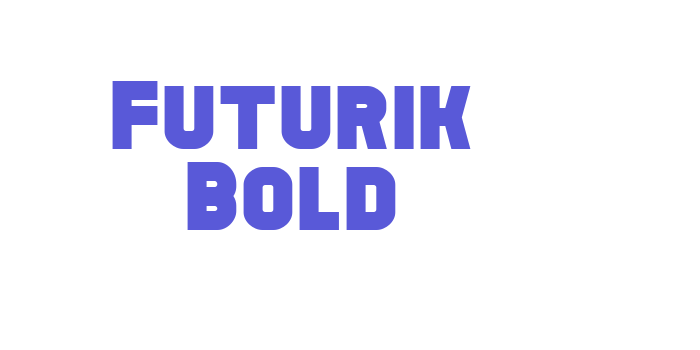 Futurik Bold Font Download