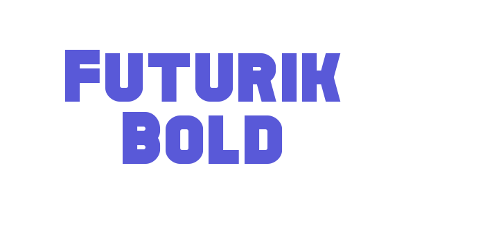 Futurik Bold Font